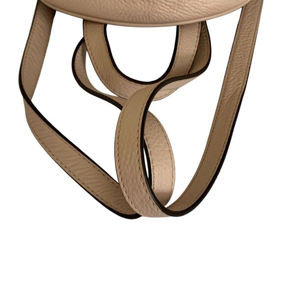 Michael Kors Pebbled Leather Backpack Taupe Beige Medium Size - Picture 7 of 11